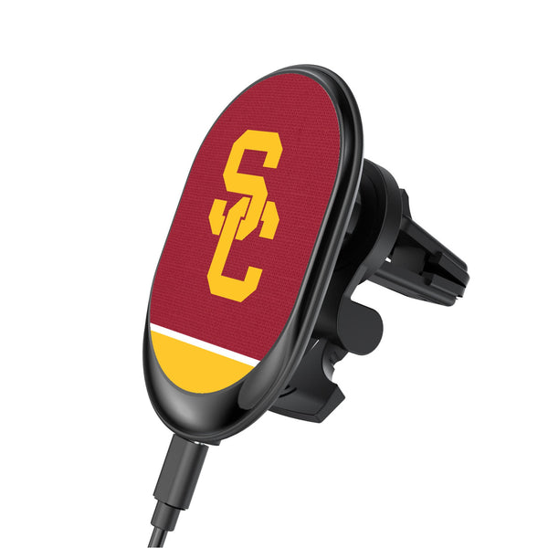 University of Southern California Trojans Endzone Solid Wireless Mag Car Charger