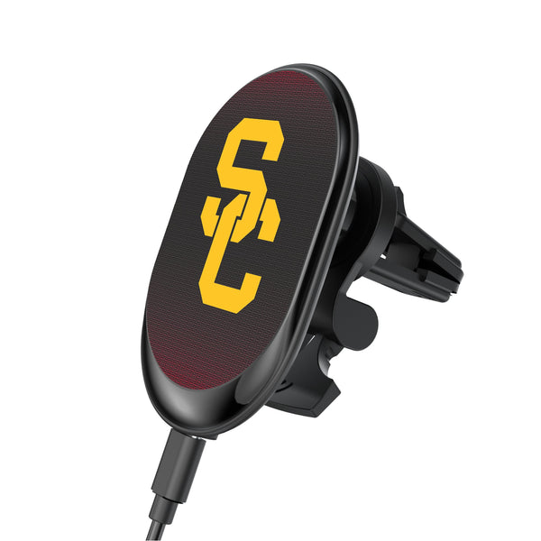 University of Southern California Trojans Linen Wireless Mag Car Charger