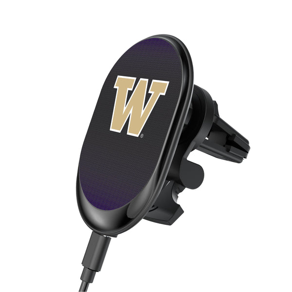 University of Washington Huskies Linen Wireless Mag Car Charger