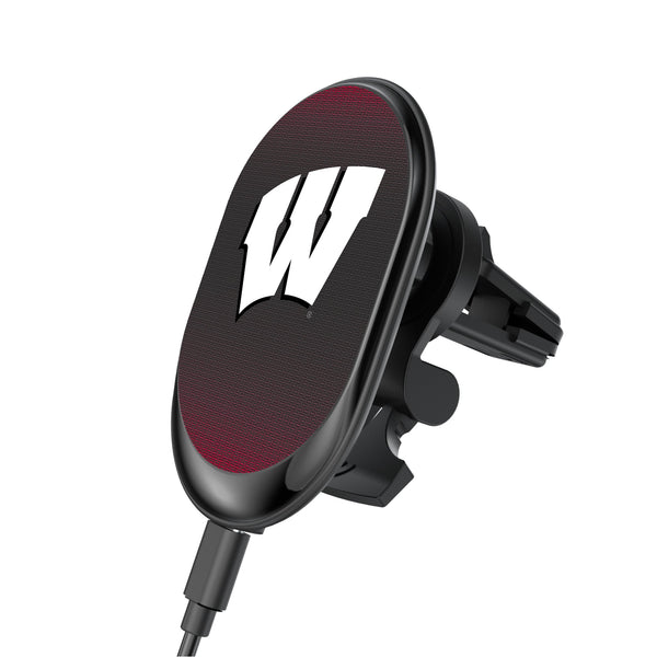 University of Wisconsin Badgers Linen Wireless Mag Car Charger