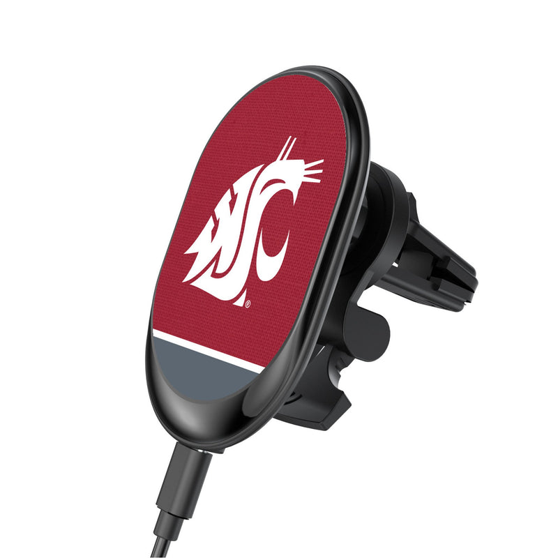 Washington State University Cougars Endzone Solid Wireless Mag Car Charger