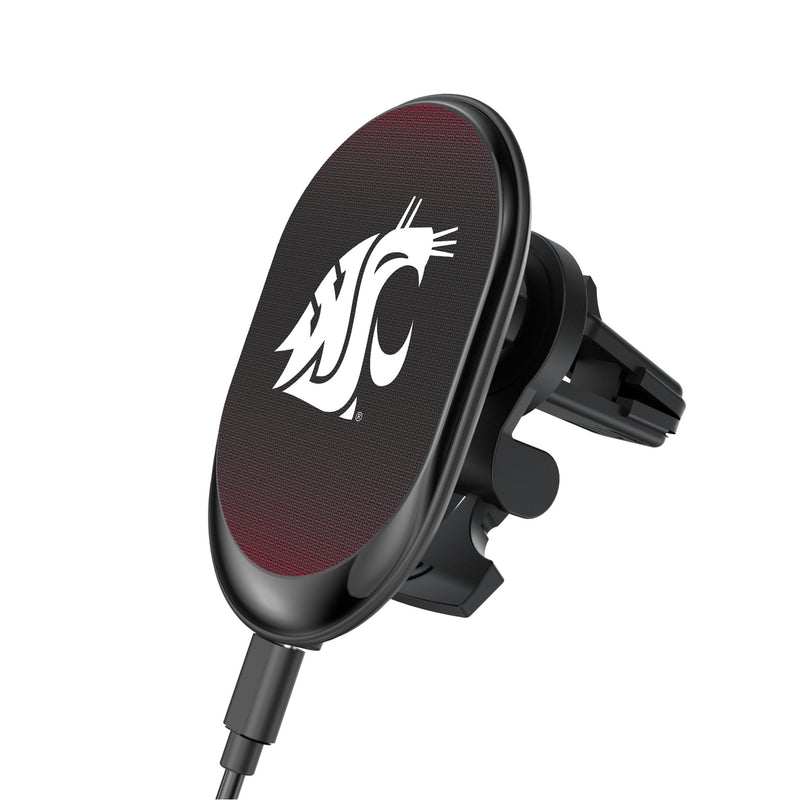 Washington State University Cougars Linen Wireless Mag Car Charger