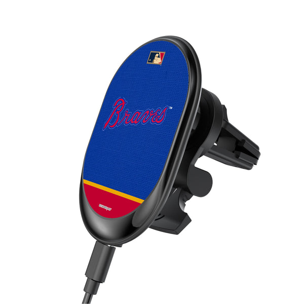 Atlanta Braves Home 2012 - Cooperstown Collection Endzone Solid Wireless Mag Car Charger