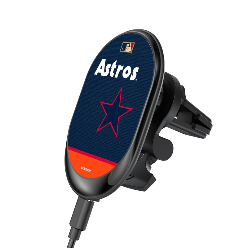 Houston Astros 1975-1981 - Cooperstown Collection Endzone Solid Wireless Mag Car Charger