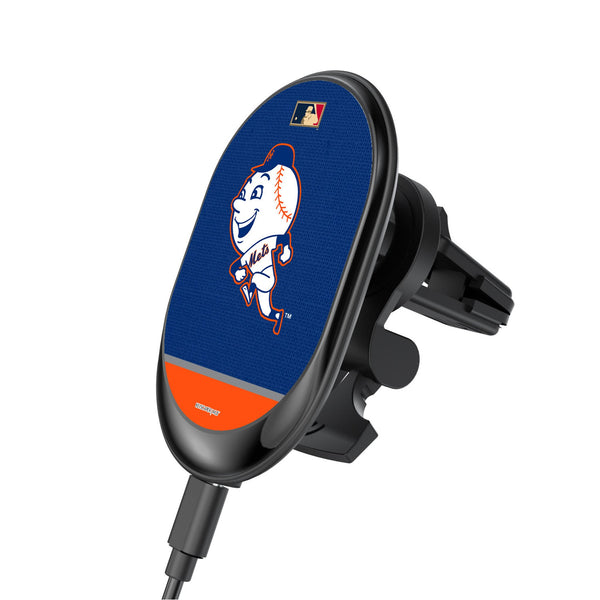 New York Mets 2014 - Cooperstown Collection Endzone Solid Wireless Mag Car Charger