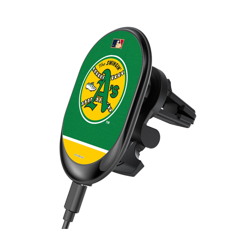 Oakland As 1971-1981 - Cooperstown Collection Endzone Solid Wireless Mag Car Charger