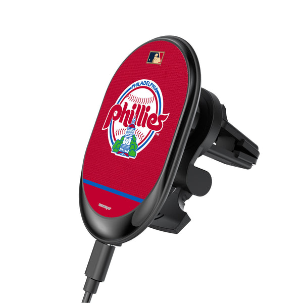 Philadelphia Phillies 1984-1991 - Cooperstown Collection Endzone Solid Wireless Mag Car Charger