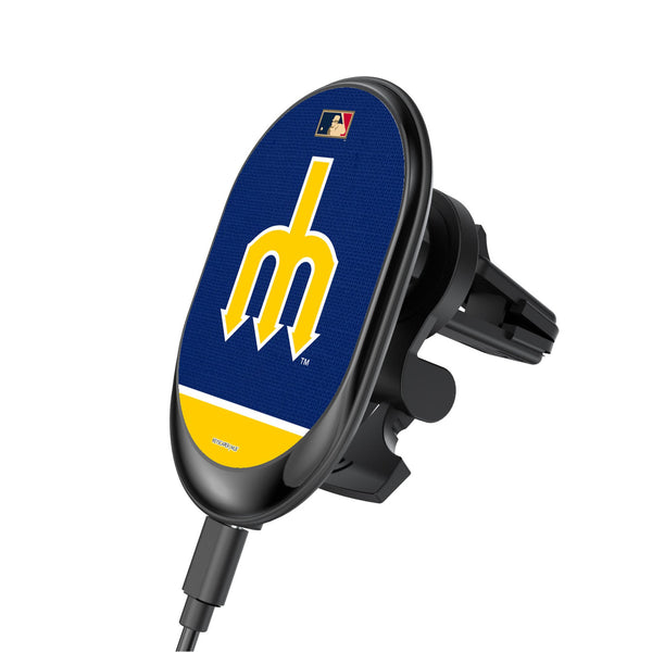 Seattle Mariners 1977-1980 - Cooperstown Collection Endzone Solid Wireless Mag Car Charger