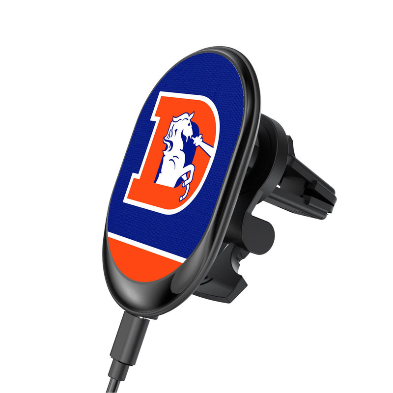 Denver Broncos 1993-1996 Historic Collection Endzone Solid Wireless Mag Car Charger