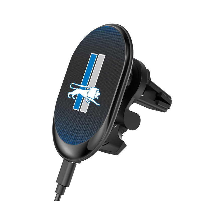 Detroit Lions Retro Linen Wireless Mag Car Charger