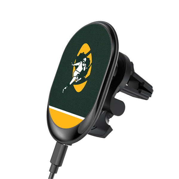 Green Bay Packers Historic Collection Endzone Solid Wireless Mag Car Charger