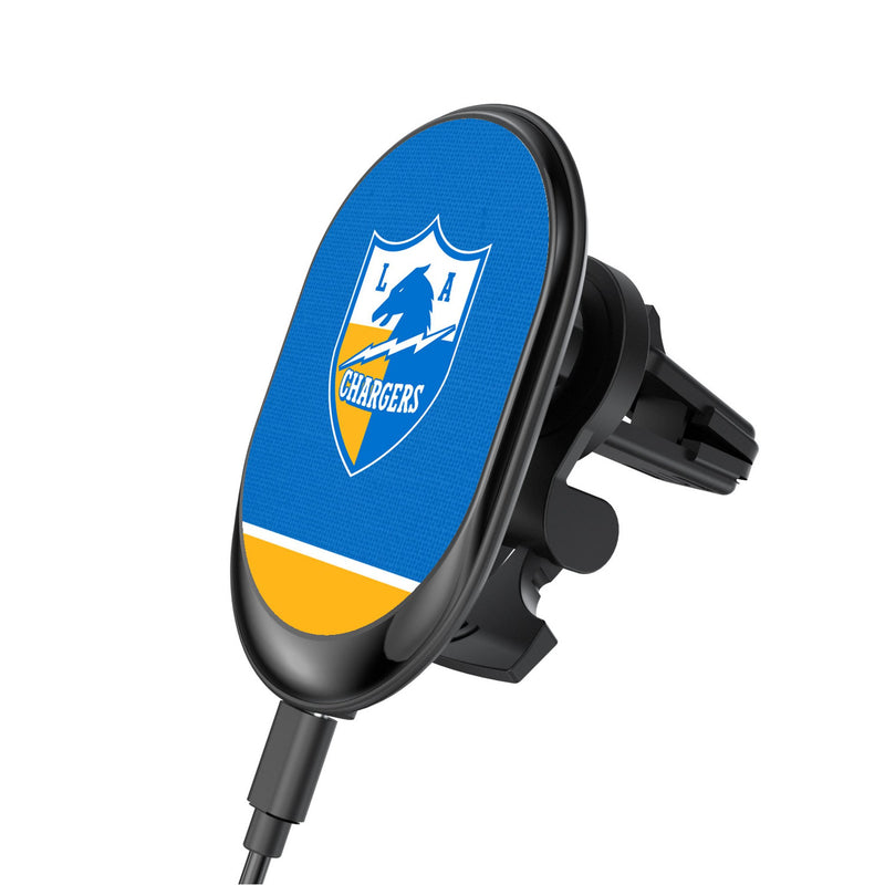 Los Angeles Chargers Historic Collection Endzone Solid Wireless Mag Car Charger