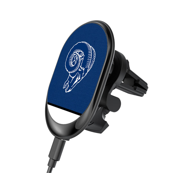 Los Angeles Rams Historic Collection Endzone Solid Wireless Mag Car Charger