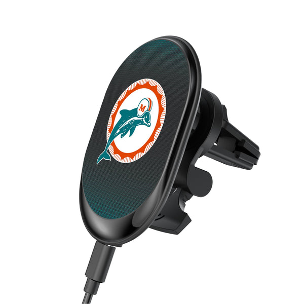 Miami Dolphins 1966-1973 Historic Collection Linen Wireless Mag Car Charger