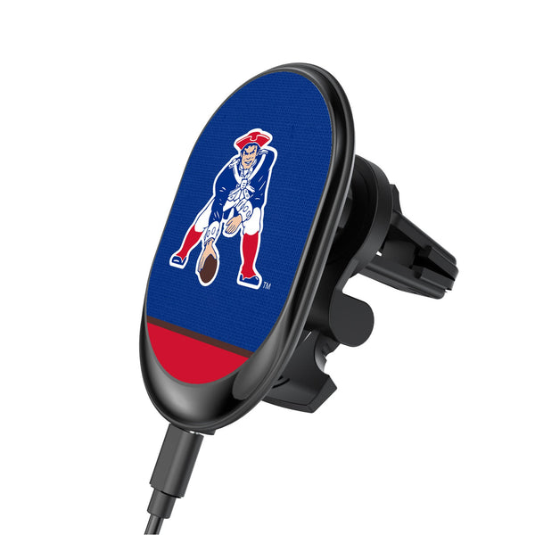 New England Patriots Historic Collection Endzone Solid Wireless Mag Car Charger