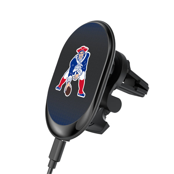 New England Patriots Historic Collection Linen Wireless Mag Car Charger