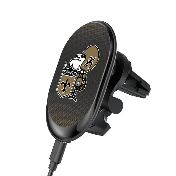 New Orleans Saints Historic Collection Linen Wireless Mag Car Charger