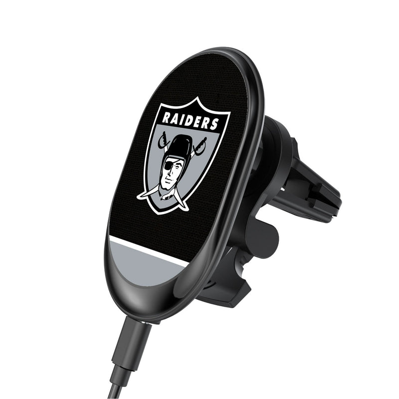 Oakland Raiders 1963 Historic Collection Endzone Solid Wireless Mag Car Charger