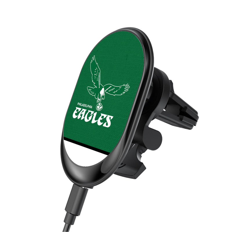 Philadelphia Eagles 1973-1995 Historic Collection Endzone Solid Wireless Mag Car Charger