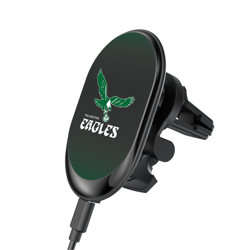 Philadelphia Eagles 1973-1995 Historic Collection Linen Wireless Mag Car Charger