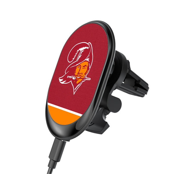 Tampa Bay Buccaneers Historic Collection Endzone Solid Wireless Mag Car Charger