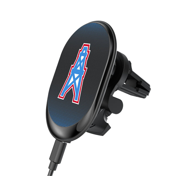 Houston Oilers Historic Collection Linen Wireless Mag Car Charger