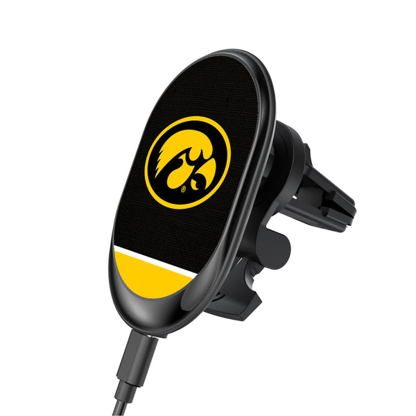 University of Iowa Hawkeyes Endzone Solid Wireless Mag Car Charger