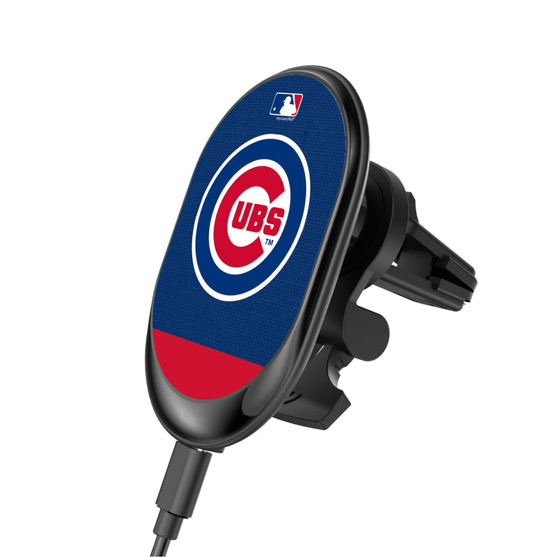 Chicago Cubs Endzone Solid Wireless Mag Car Charger