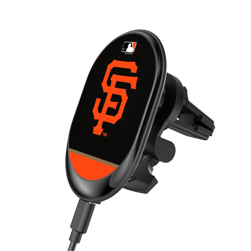 San Francisco Giants Endzone Solid Wireless Mag Car Charger