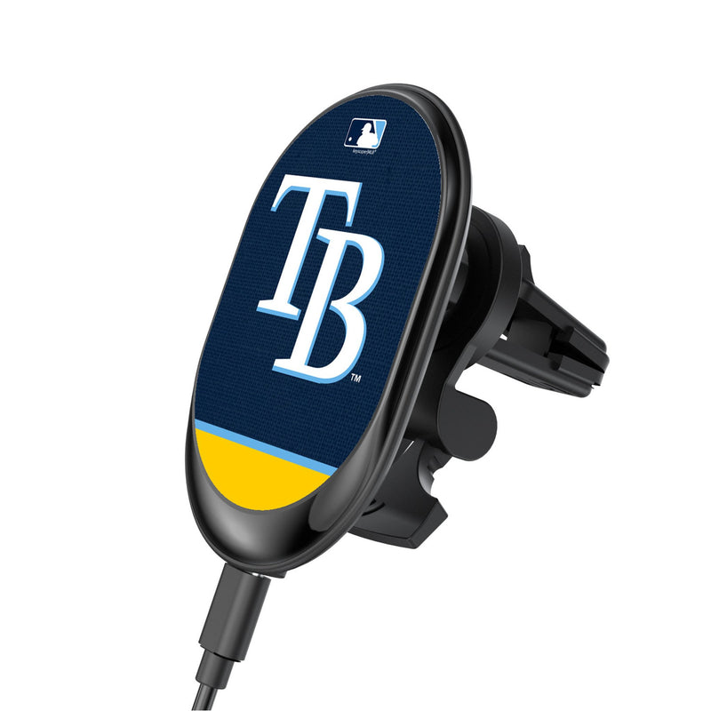 Tampa Bay Rays Endzone Solid Wireless Mag Car Charger