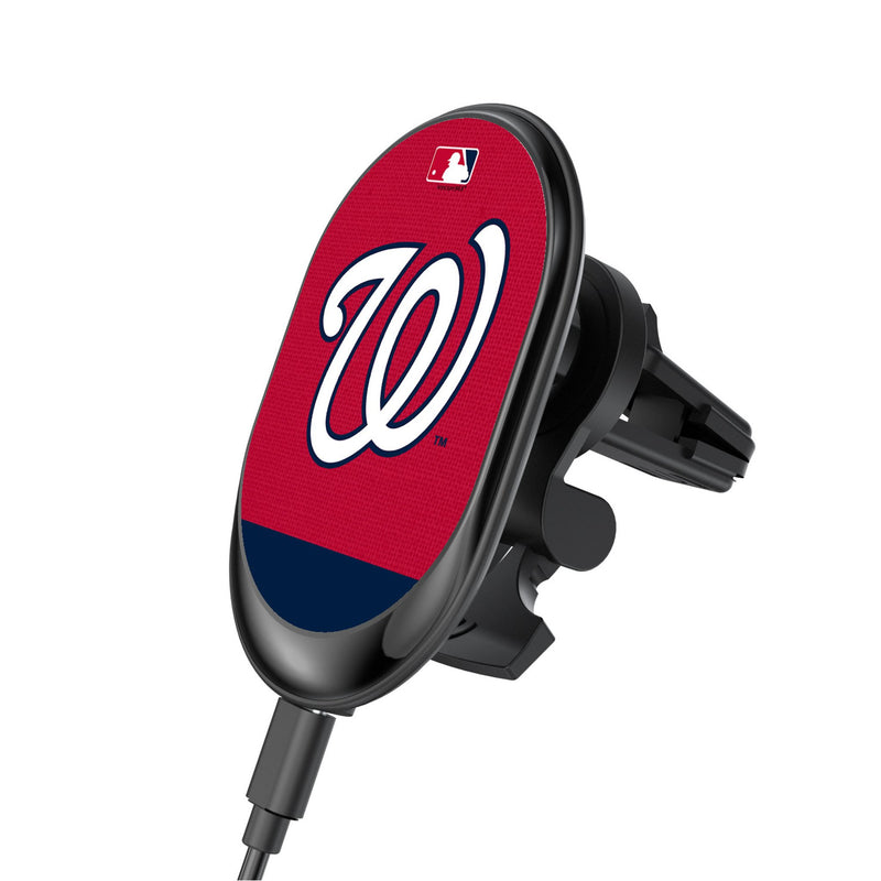 Washington Nationals Endzone Solid Wireless Mag Car Charger