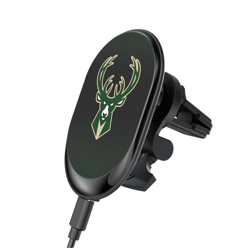 Milwaukee Bucks Linen Wireless Mag Car Charger