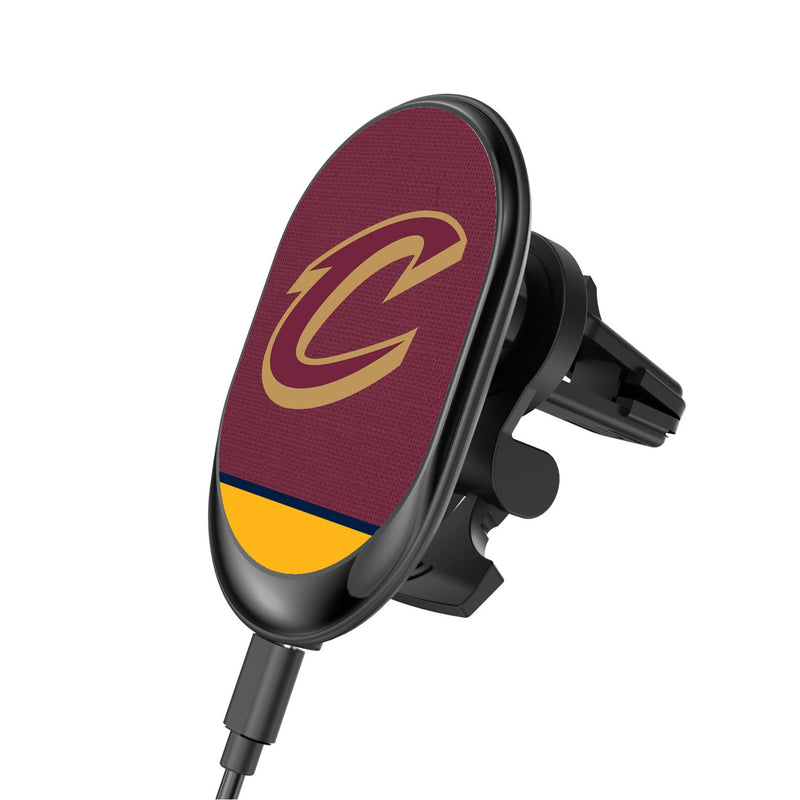 Cleveland Cavaliers Endzone Solid Wireless Mag Car Charger