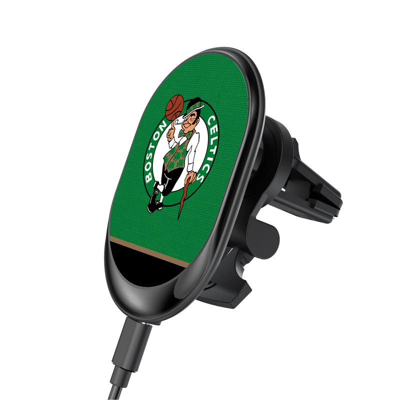 Boston Celtics Endzone Solid Wireless Mag Car Charger