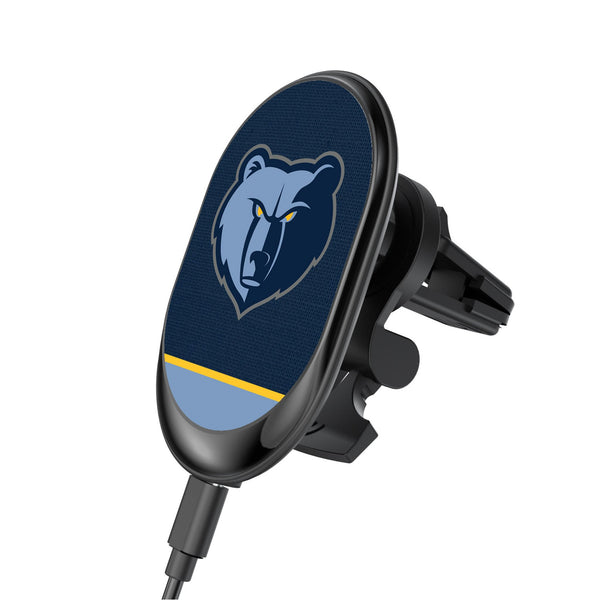 Memphis Grizzlies Endzone Solid Wireless Mag Car Charger