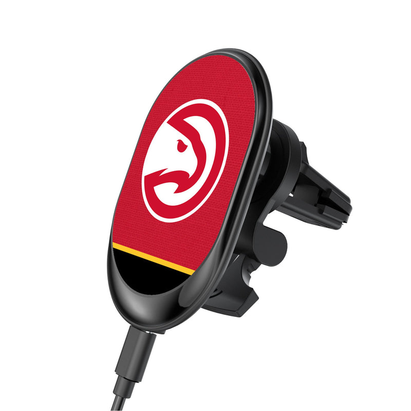 Atlanta Hawks Endzone Solid Wireless Mag Car Charger