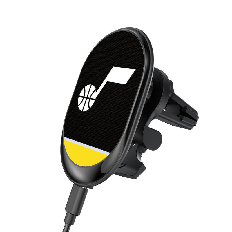 Utah Jazz Endzone Solid Wireless Mag Car Charger