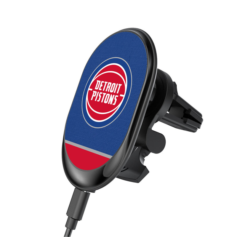 Detroit Pistons Endzone Solid Wireless Mag Car Charger