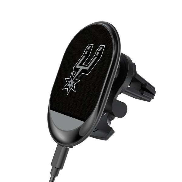 San Antonio Spurs Endzone Solid Wireless Mag Car Charger