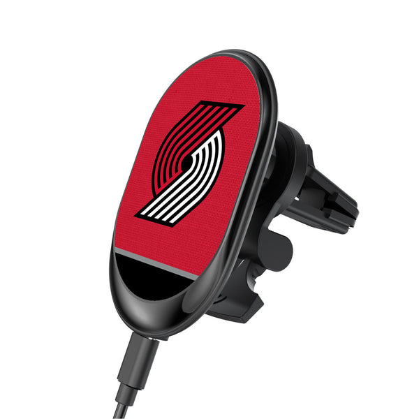 Portland Trail Blazers Endzone Solid Wireless Mag Car Charger