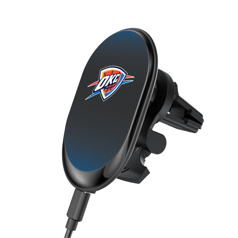 Oklahoma City Thunder Linen Wireless Mag Car Charger