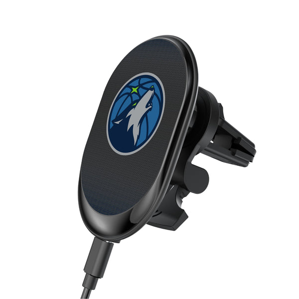 Minnesota Timberwolves Linen Wireless Mag Car Charger