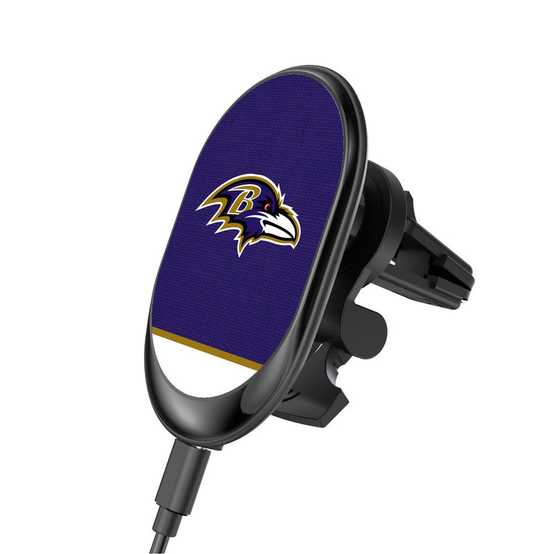 Baltimore Ravens Endzone Solid Wireless Mag Car Charger