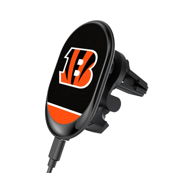 Cincinnati Bengals Endzone Solid Wireless Mag Car Charger