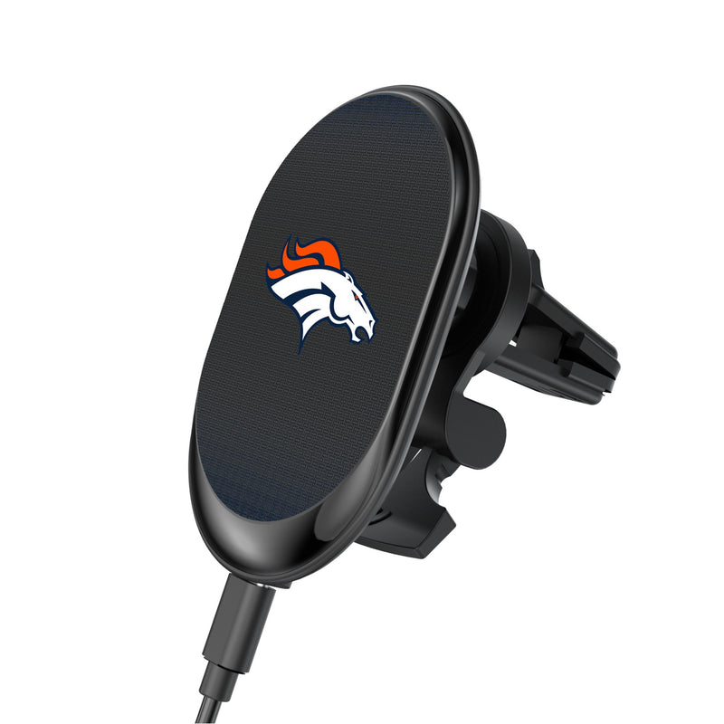 Denver Broncos Linen Wireless Mag Car Charger