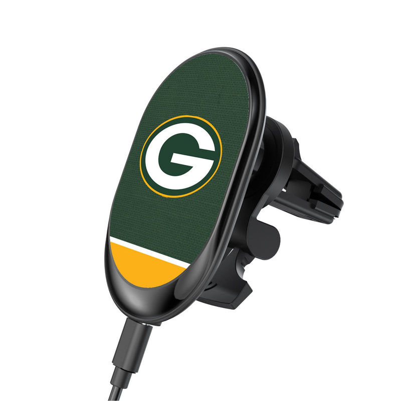 Green Bay Packers Endzone Solid Wireless Mag Car Charger