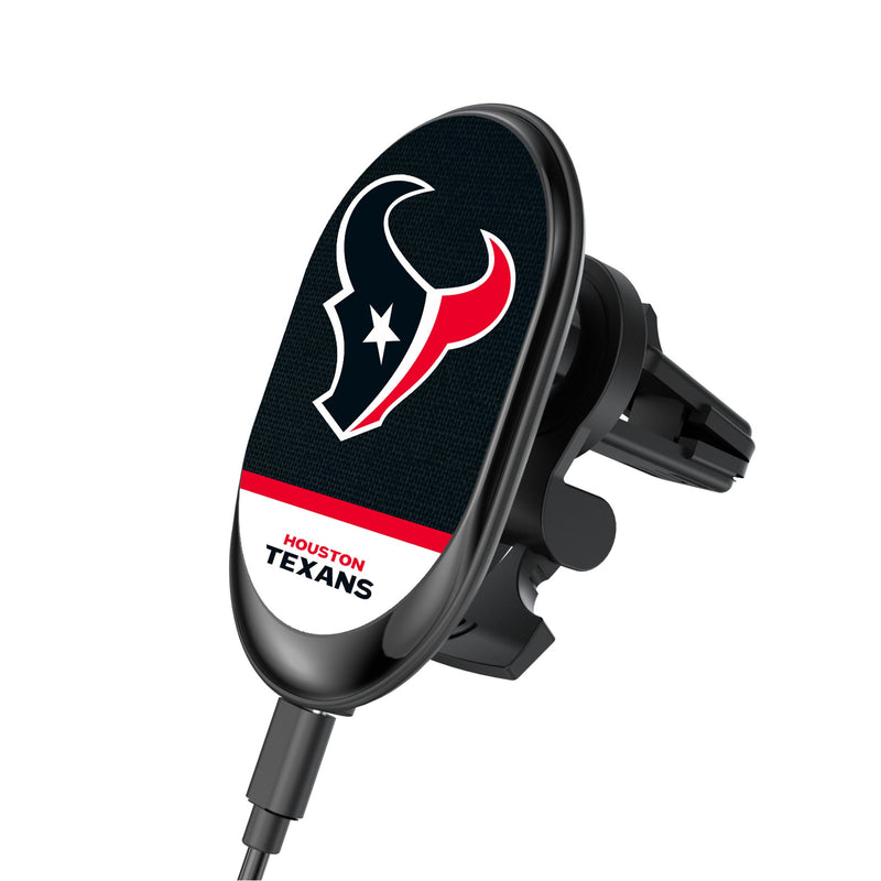 Houston Texans Endzone Solid Wireless Mag Car Charger