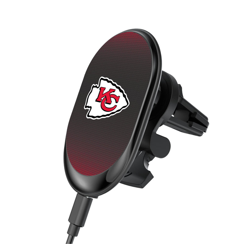 Kansas City Chiefs Linen Wireless Mag Car Charger