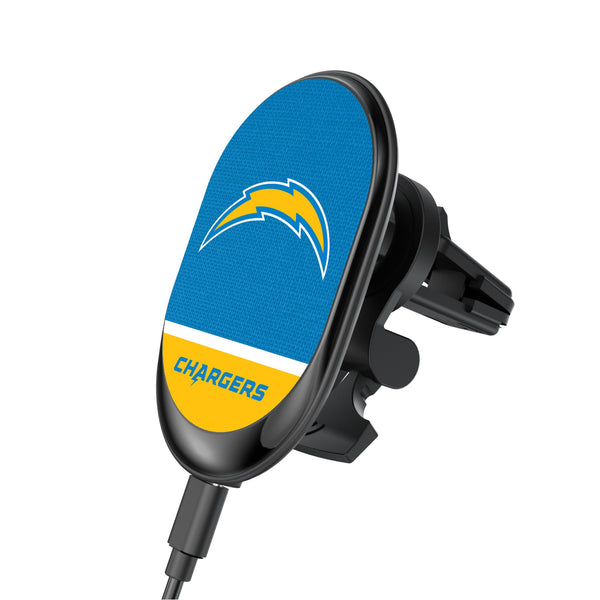 Los Angeles Chargers Endzone Solid Wireless Mag Car Charger