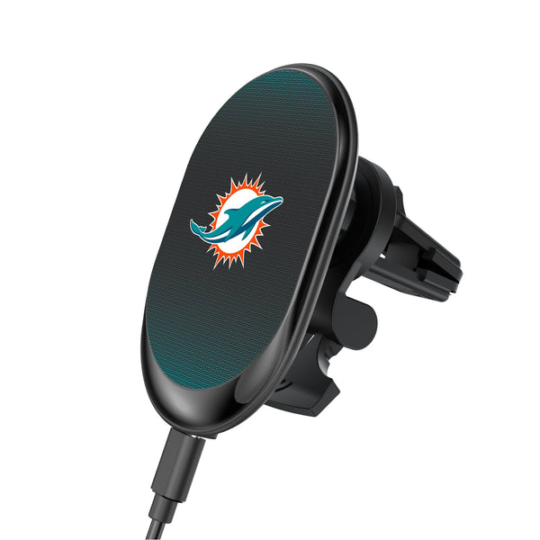 Miami Dolphins Linen Wireless Mag Car Charger